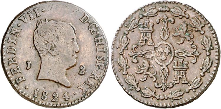 1824. Fernando VII. Jubia. 2 ... 
