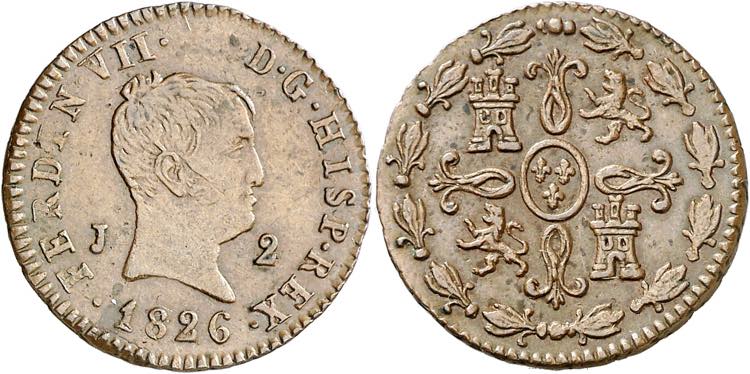 1826. Fernando VII. Jubia. 2 ... 