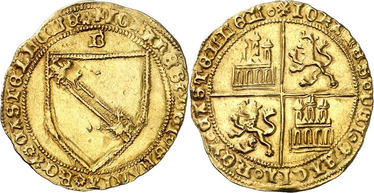 Juan II (1406-1454). Burgos. Dobla ... 