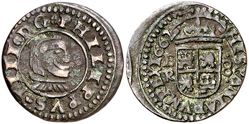1662. Felipe IV. Burgos. R. 8 ... 
