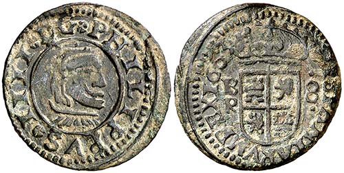 1663. Felipe IV. Burgos. R. 8 ... 