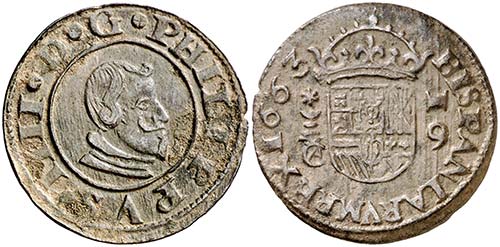 1663. Felipe IV. Cuenca.  . 16 ... 