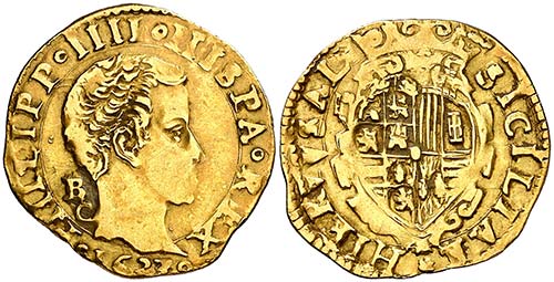 1623. Felipe IV. Nápoles. B/C. 1 ... 