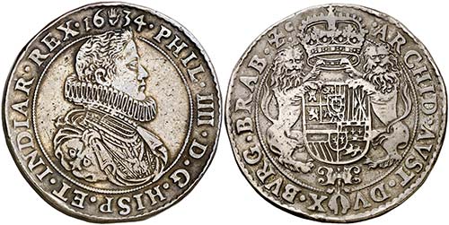 1634. Felipe IV. Amberes. Doble ... 