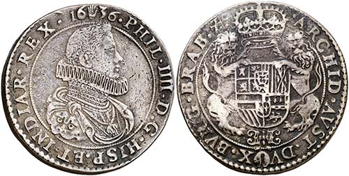 1636. Felipe IV. Amberes. Doble ... 