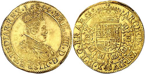 1644. Felipe IV. Amberes. Doble ... 