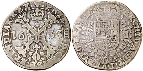1653. Felipe IV. Bruselas. 1/2 ... 