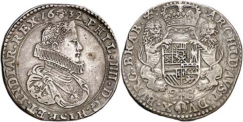 1632. Felipe IV. Bruselas. Doble ... 