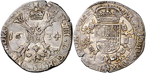 1634. Felipe IV. Tournai. 1/2 ... 