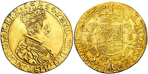 1644. Felipe IV. Tournai. Doble ... 