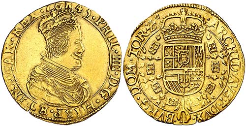 1645. Felipe IV. Tournai. Doble ... 
