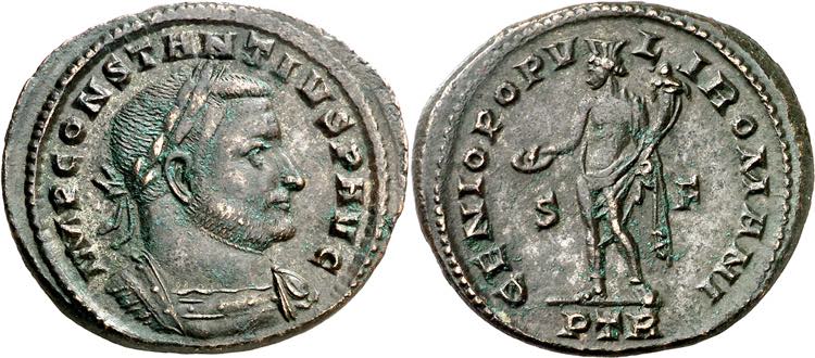(305-306 d.C.). Constancio I, ... 