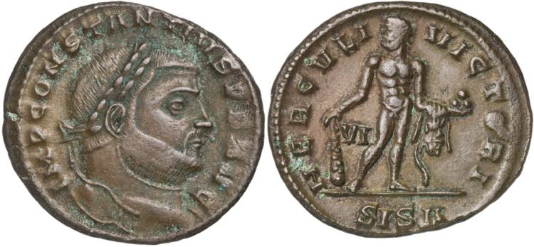 (305-306 d.C.). Constancio I, ... 