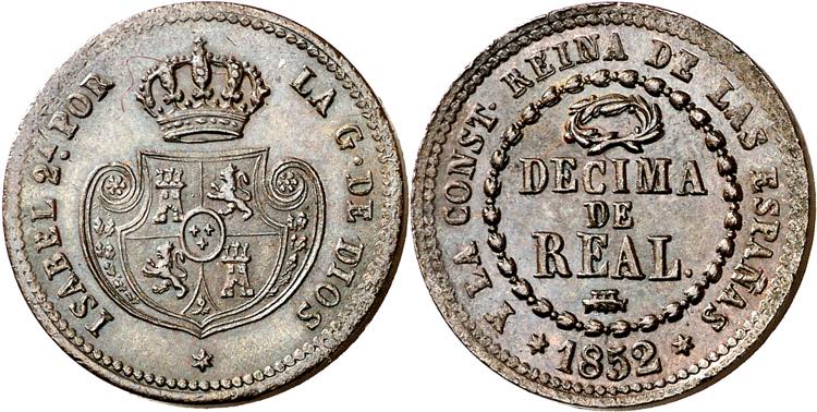 1852. Isabel II. Segovia. 1 ... 