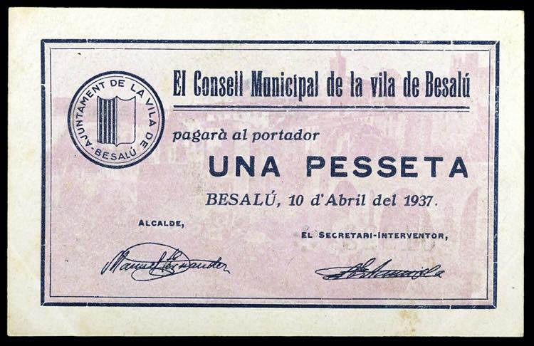 Besalú. 1 peseta. (T. 504). ... 