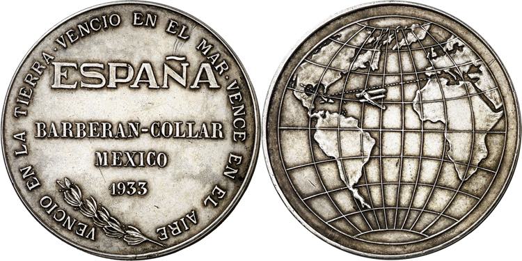 México. 1933. Vuelo de Barberán ... 