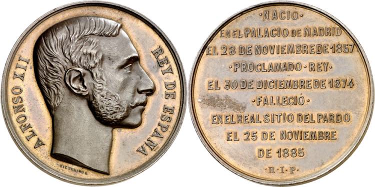 1885. Alfonso XII. Fallecimiento ... 