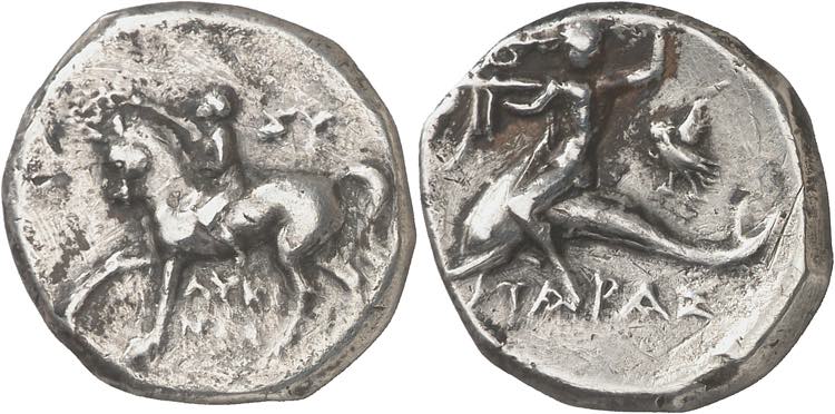 (272-240 a.C.). Italia. Taras. ... 