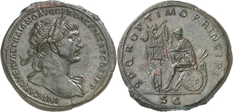 (105 d.C.). Trajano. Sestercio. ... 