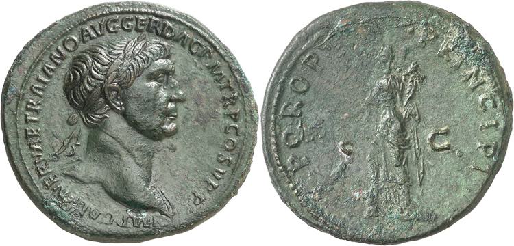 (104 d.C.). Trajano. Sestercio. ... 