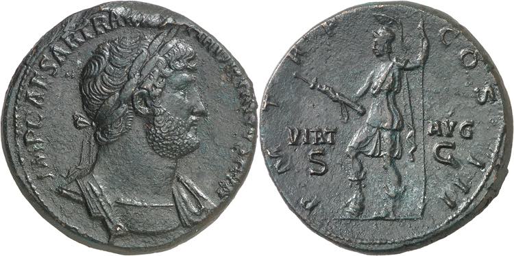 (121-123 d.C.). Adriano. ... 