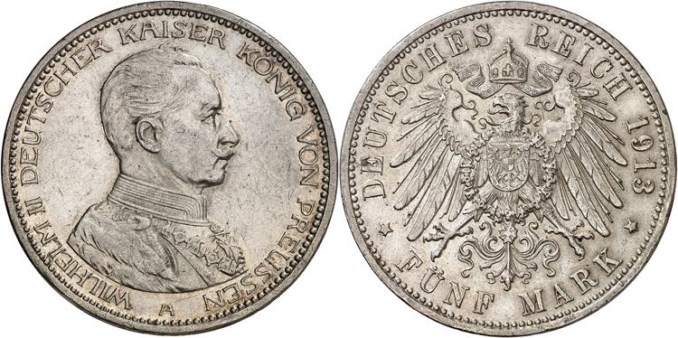 Alemania. Prusia. 1913. Guillermo ... 