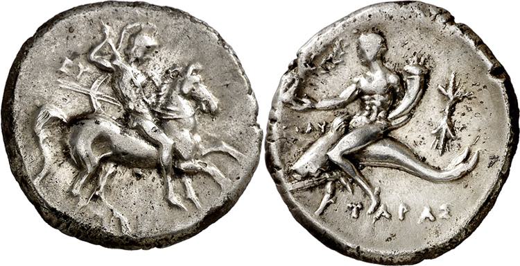 (280-272 a.C.). Italia. Taras. ... 