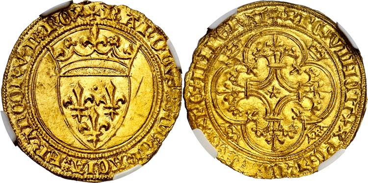 Francia. Carlos VI (1380-1422). 1 ... 