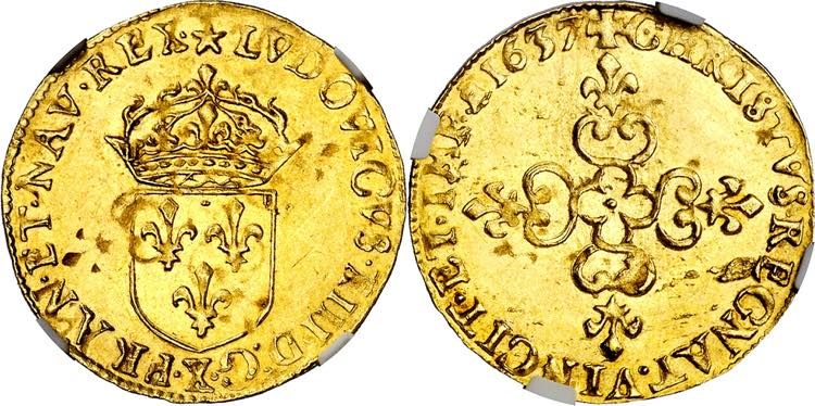 Francia. 1637. Luis XIII. X ... 