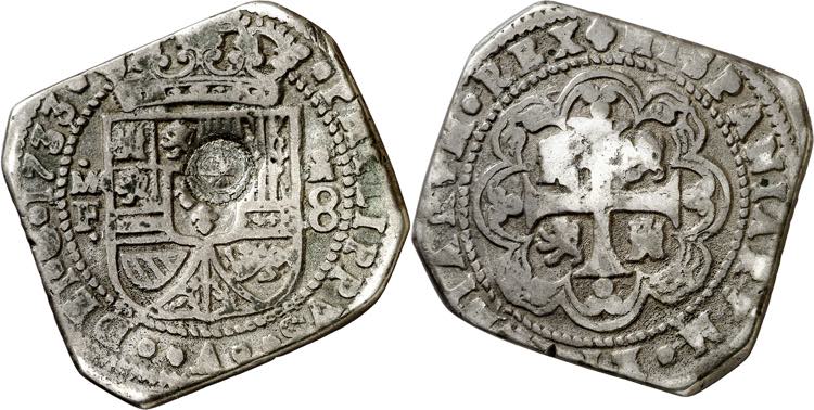 1733. Felipe V. México. MF. 8 ... 