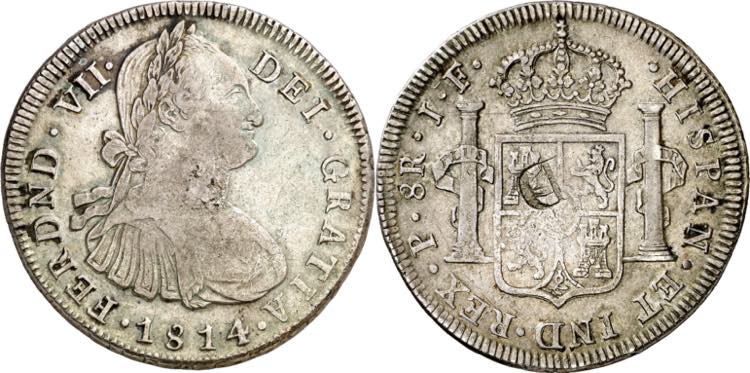 1814/3. Fernando VII. Popayán. ... 