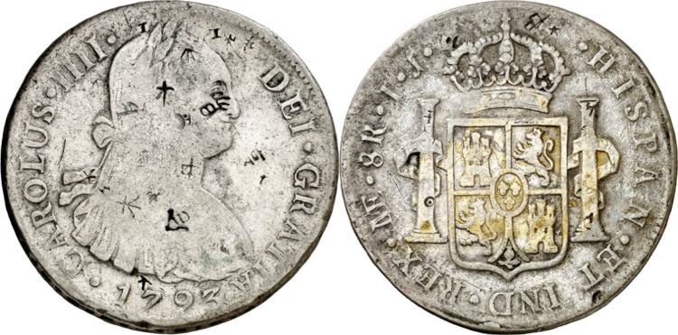 1793. Carlos IV. Lima. IJ. 8 ... 