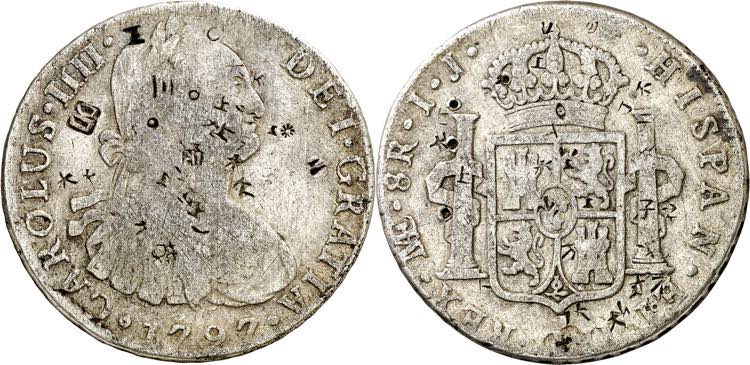 1797. Carlos IV. Lima. IJ. 8 ... 
