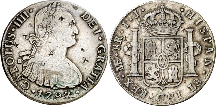 1797. Carlos IV. Lima. IJ. 8 ... 