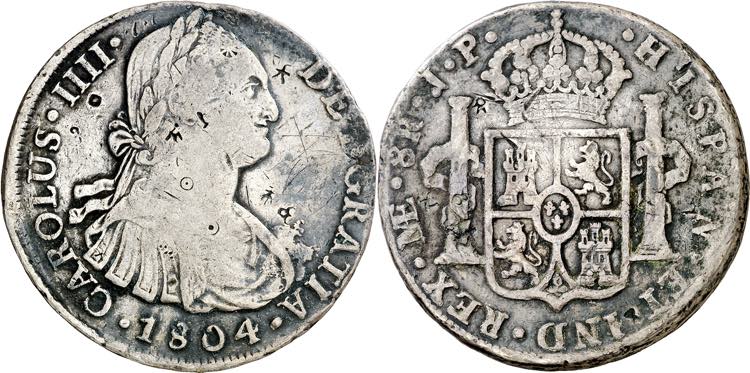 1804. Carlos IV. Lima. JP. 8 ... 