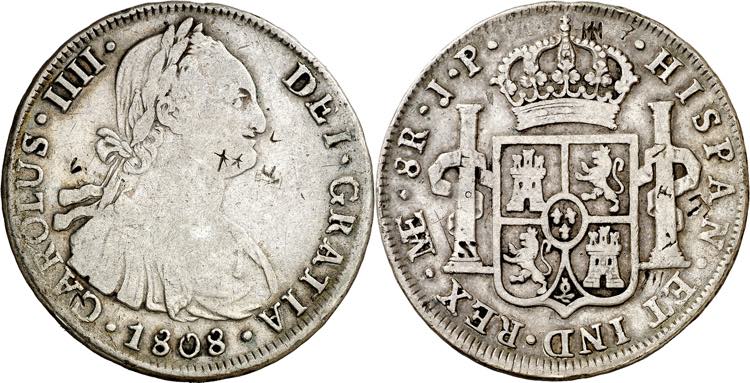 1808. Carlos IV. Lima. JP. 8 ... 