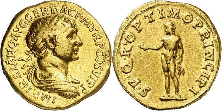 (112-114 d.C.). Trajano. Áureo. ... 