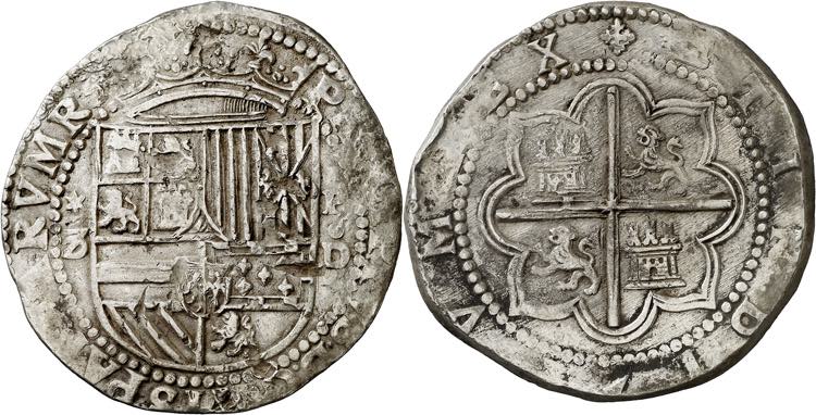 s/d. Felipe II. Lima. . 8 reales. ... 