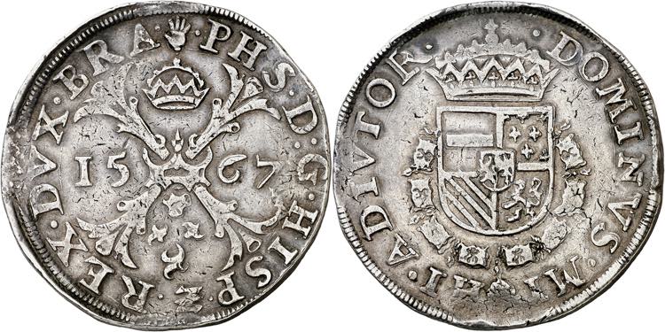 1567. Felipe II. Amberes. 1 escudo ... 