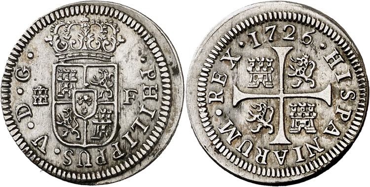 1726. Felipe V. Segovia. F. 1/2 ... 