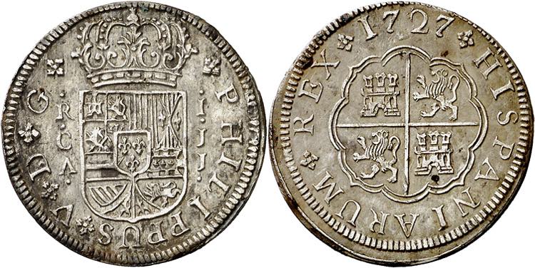 1727. Felipe V. Cuenca. JJ. 1 ... 