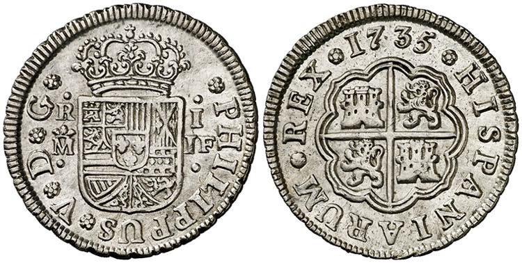 1735. Felipe V. Madrid. JF. 1 ... 
