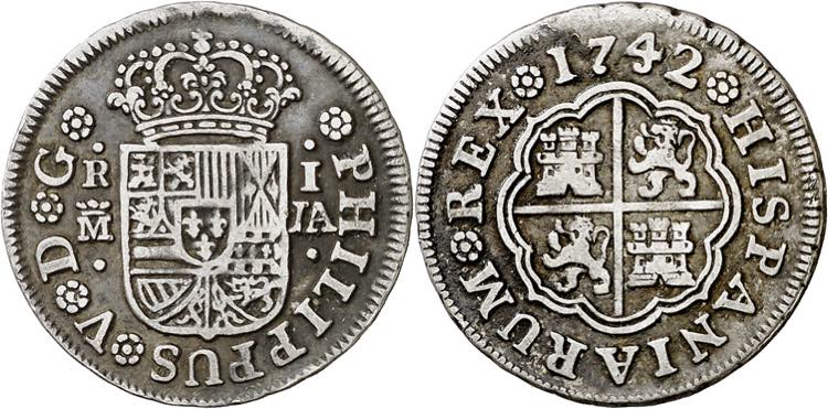 1742. Felipe V. Madrid. JA. 1 ... 