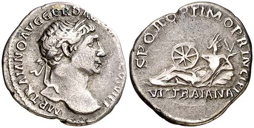 (113 d.C.). Trajano. Denario. ... 