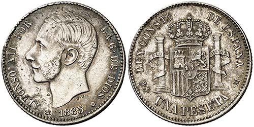 1885*1885. Alfonso XII. MSM. 1 ... 