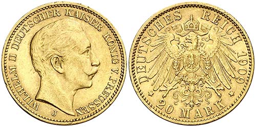 1909. Alemania. Prusia. Guillermo ... 