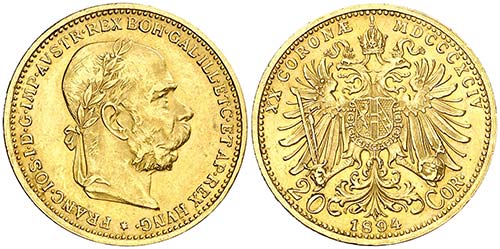 1894. Austria. Francisco José I. ... 