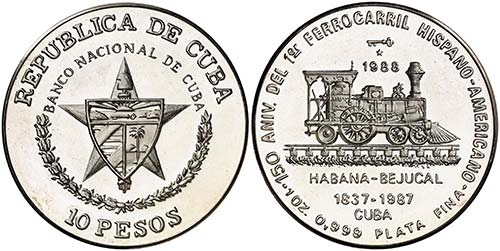 1988. Cuba. 10 pesos. (Kr. 205). ... 