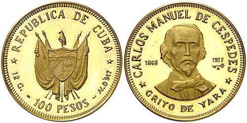 1977. Cuba. 100 pesos. (Fr. 8) ... 