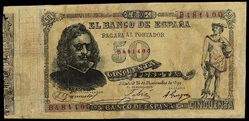 1899. 50 pesetas. (Ed. B91af) (Ed. ... 